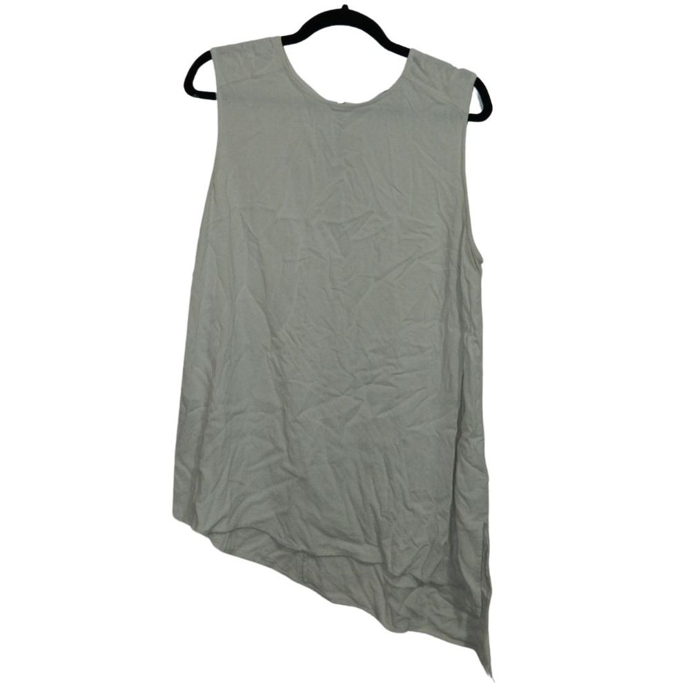 H By Halston Heather Oatmeal Asymmetrical Tank Sleeveless Tunic Womens Size 16